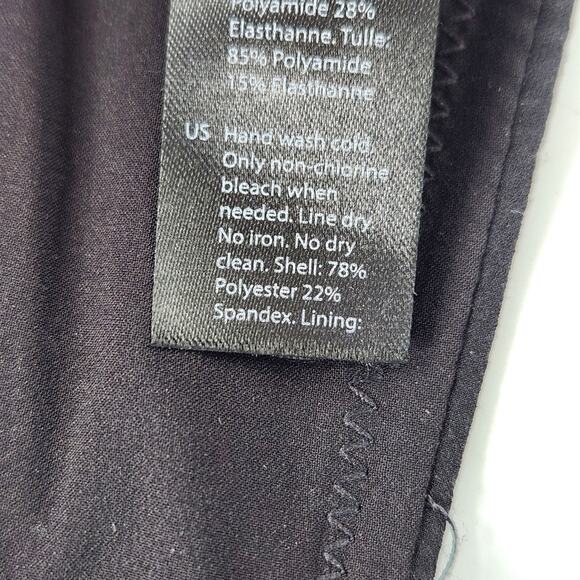 COS Underwire Lace Trim Bra Womens 34B Black Unpadded Classic Everyday Luxe - Picture 9 of 10